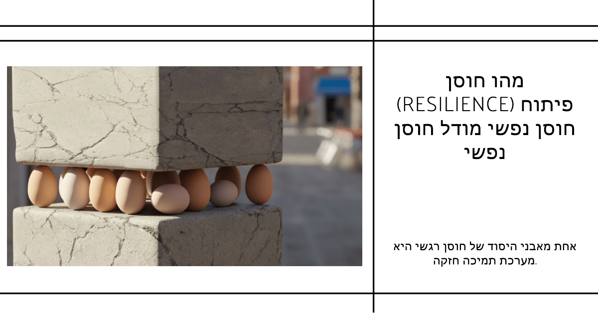 מהו חוסן (resilience) פיתוח חוסן נפשי מודל חוסן נפשי (1)